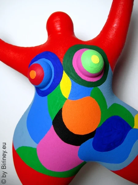 rote Nana Figur SL Unikat! Höhe 43cm Leichtgewicht