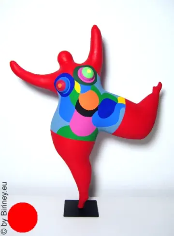 Red Nana figure SL Unique! Height 17 inches/43cm Lightweight