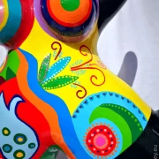 schwarz/bunte Nana-Figur 98cm für den Garten! Unikat