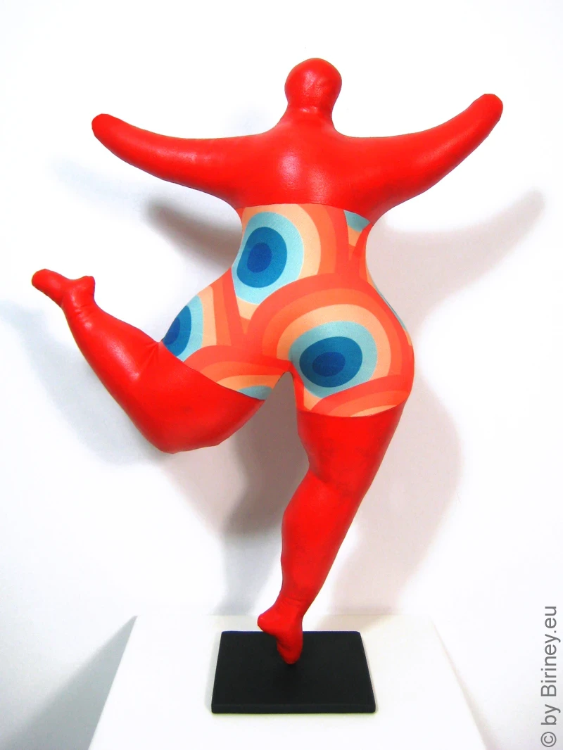 red Nana figure with retro pattern! SL Hight 43cm/ 17 inches