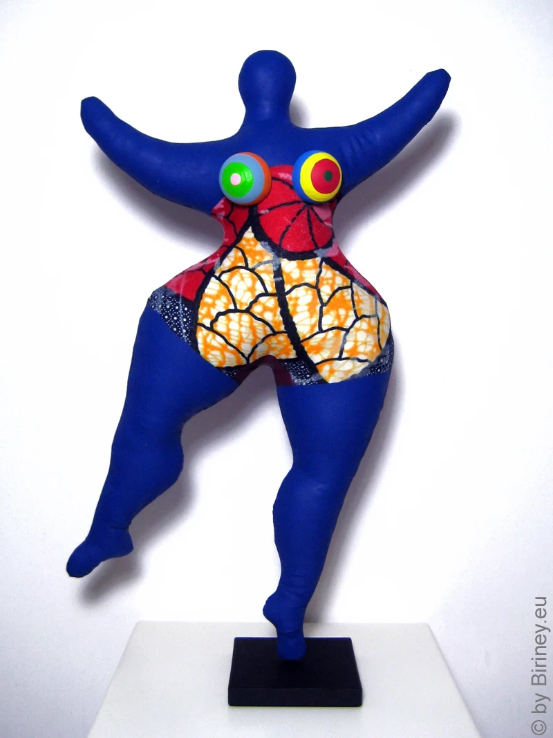 blue Nana figure with patterns! SL Hight 44cm/ 17.3 inches