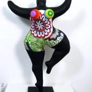 black Nana figure with ornamental pattern! SL Hight 33 cm/ 13 inches