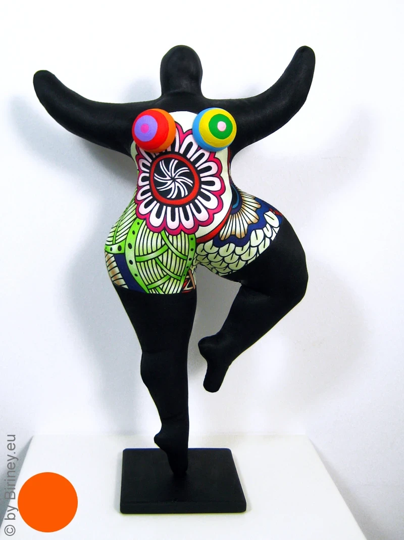 black Nana figure with ornamental pattern! SL Hight 33 cm/ 13 inches
