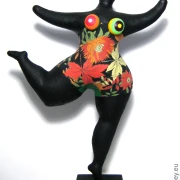 schwarze Nana Figur SL "Herbst" Höhe 45cm Leichtgewicht