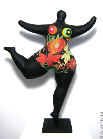 Black Nana figure "Autumn" SL Hight 45cm/ 17.7 inches