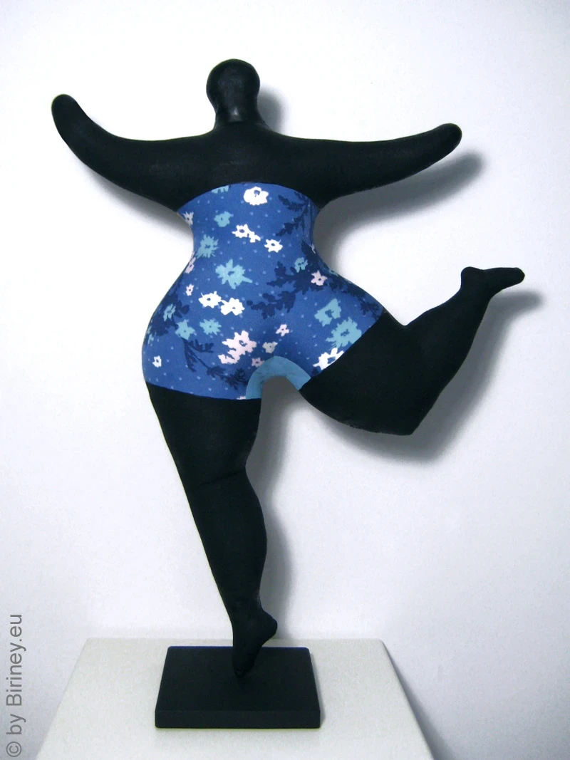 schwarze Nana Figur SL "Herbst" Höhe 45cm Leichtgewicht