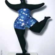 schwarze Nana Figur SL "Herbst" Höhe 45cm Leichtgewicht